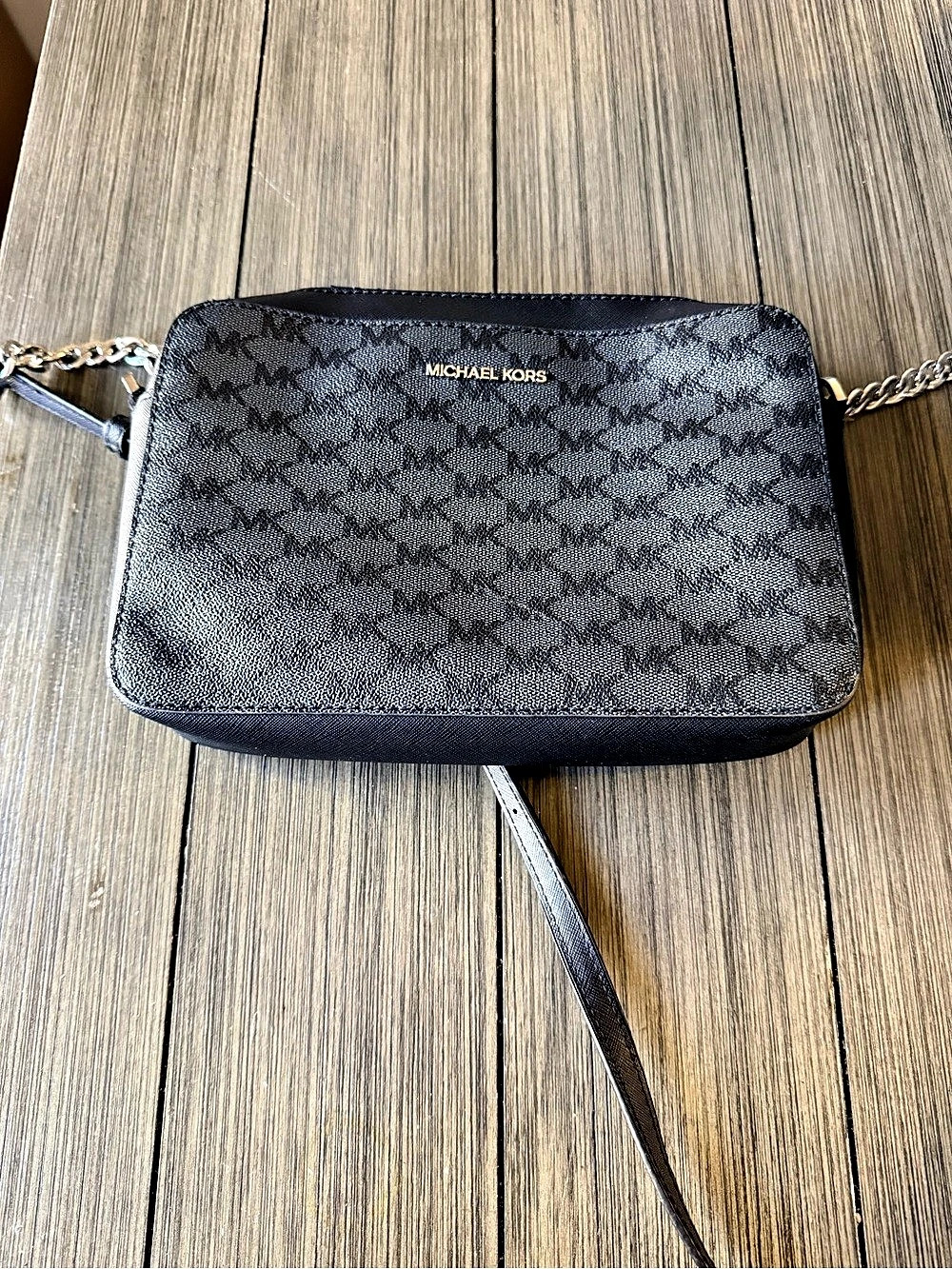 Michael Kors Jet Set Large East West Crossbody Bag Black